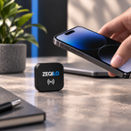 ZEQILO Mini being tapped with a phone